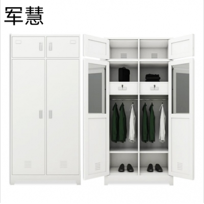 简易衣柜 军慧 四门 白色