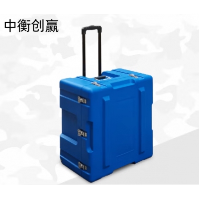  中衡创赢 滚塑拉杆箱ZHCY-6573 空投物资箱防潮野战器材 火焰蓝655*620*425mm