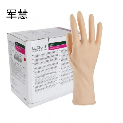 军慧一次性无粉乳胶劳保手套  JH-6632    100副/盒