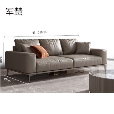 军慧办公家具 意式三人位沙发洽谈沙发JH-6933