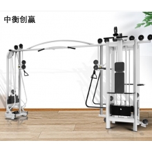中衡创赢健身器材ZHCY-6618 五人站力量训练器多功能健身器材商用健身器材 黑色 