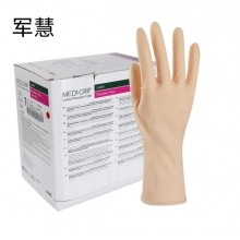 军慧一次性无粉乳胶劳保手套  JH-6632    100副/盒
