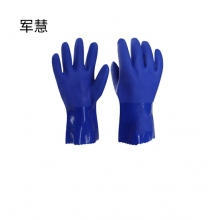 军慧PVC涂层防化手套劳保手套   JH-6637   12副/打 【防化手套】