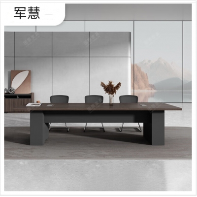 军慧办公桌一桌六椅JH-6771