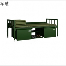 军慧绿色单人床JH-6737