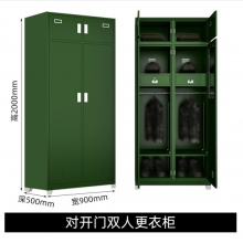 军慧双门双人更衣柜JH-6742