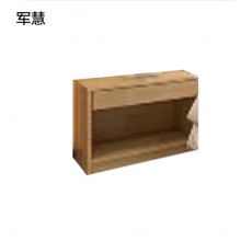 军慧JH-6941 床头柜胡桃色卧室储物柜 