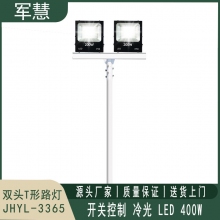 军慧JHYL-3365 10米LED双头T形路灯