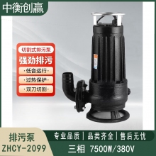 排污泵三相7500W/380V 中衡创赢ZHCY-2099